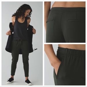 Lululemon Jet Crop Slim Fatigue Green